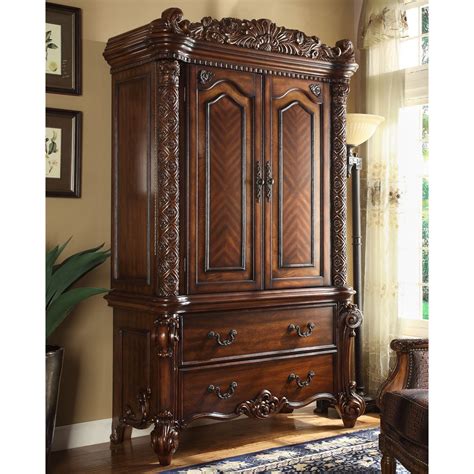 Acme Furniture Vendome TV Armoire - Cherry - Walmart.com