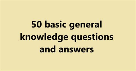 Image result for Basic Knowledge Questions and Answers