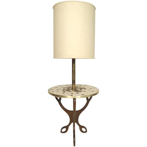 American Mid-Century Modern Majestic Floor Lamp with Integral Glass ...