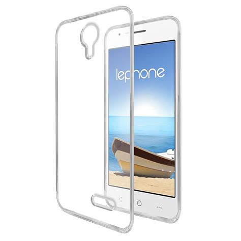 Casotec Soft TPU Back Case Cover for Lephone W5 - Clear