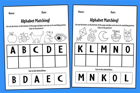 FREE Printable Alphabet Letter Recognition Worksheets pdf A to Z ...