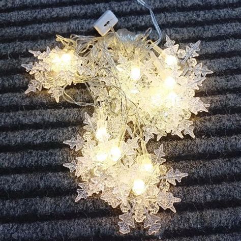 Image result for LED Snowflake Light String