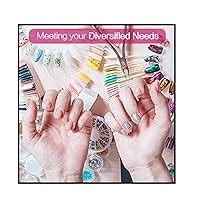 URBANMAC Nail Art Kit - 48 Pcs Glass Bottles Glitter Stones, 100 Nails ...