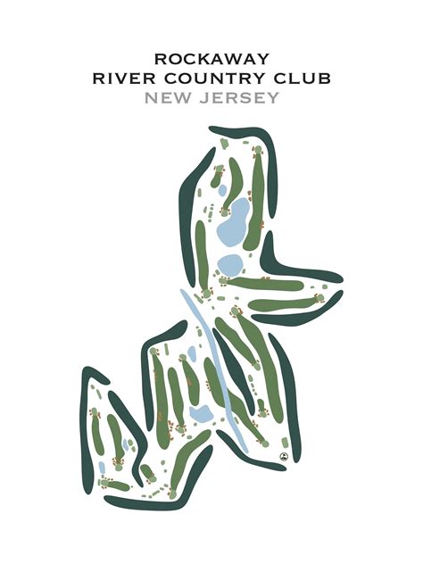Rockaway River Country Club, NJ Golf Course Map, Home Decor, Golfer ...