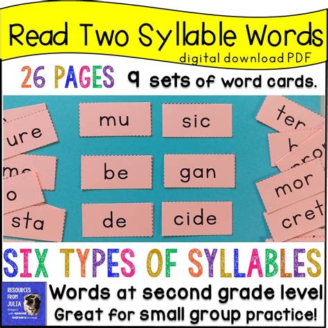 Image result for Decoding 2 Syllable Word Rules