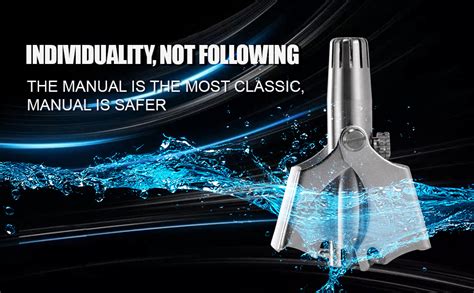 SHOPOGENIX Nose Hair Trimmer Manual for Men Women Stainless Steel ...