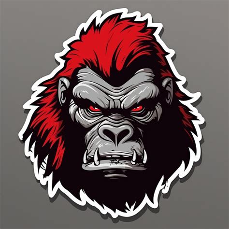 Vector of gorilla mascot logo design | Premium AI-generated image