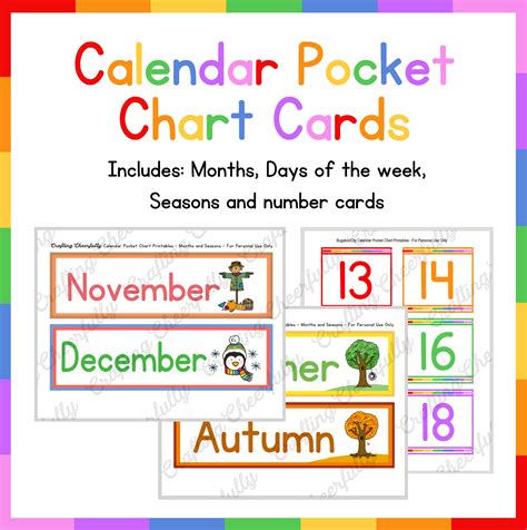 Free Printable Calendar Numbers For Pocket Chart - Printable Calendars ...