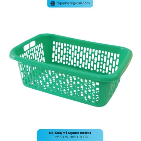 Keranjang Persegi No. 680 M - TOKO GROSIR PERABOTAN PLASTIK RUMAH ...