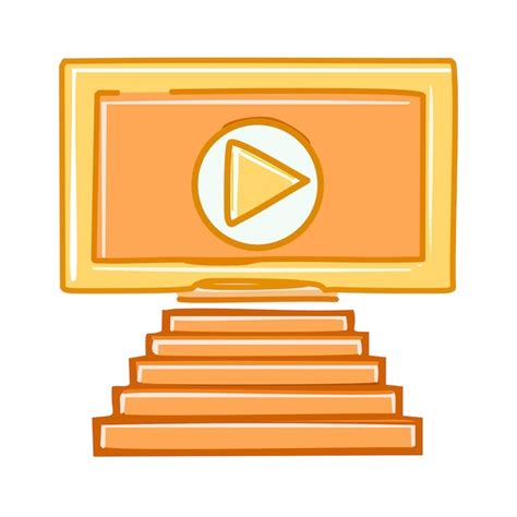 Video player with play button vector illustration graphic design in ...