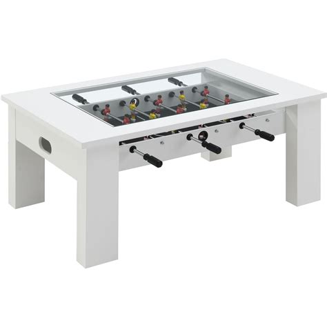 Hanover Foosball Coffee Table in White - Walmart.com