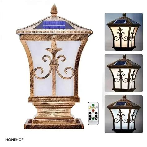 solar outdoor gate lamp | modern frontgate pillar lights in India ...