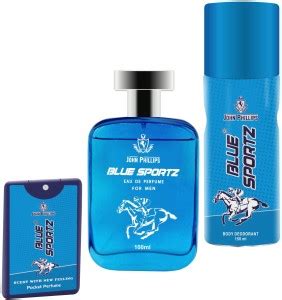 Buy John Phillips Blue Sports Perfume & Blue Gas Deo & Blue Sportz ...