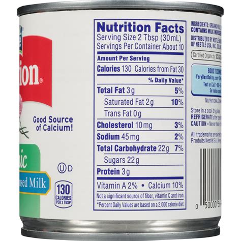 Nestle Condensed Milk Nutrition Facts | Besto Blog
