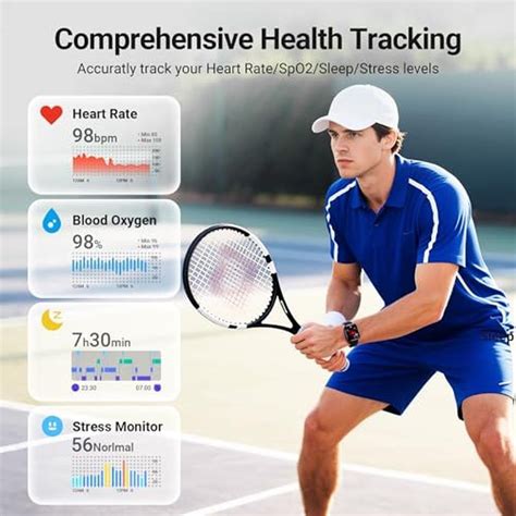 Watches Men | Smart Watches for Men Android iPhone 2 Bands | 1.85 ...