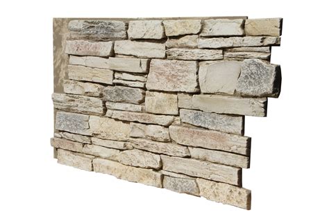 Tritan BP Harvest Ledge Faux Stone Panel 7.1-sq ft Frosted Blush Faux ...