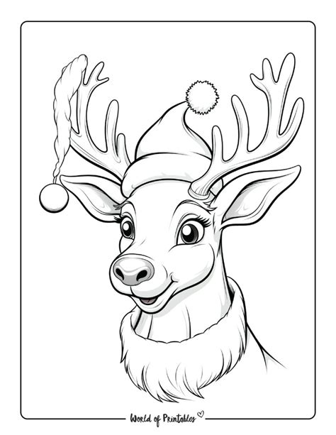 Reindeer Coloring Pages - World of Printables