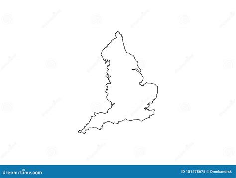 England Outline Map Set Vector Illustration | CartoonDealer.com #97221308