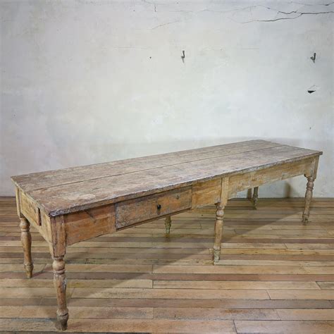 A Large 18th Century French Painted Farmhouse Dining Table For Sale at ...