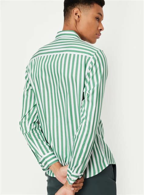 Buy Men Regular Fit Striped Casual Shirt Online at just Rs. 1049.0 ...
