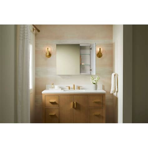 KOHLER Embark 30-in x 26-in Surface/Recessed Mount Anodized Aluminum ...