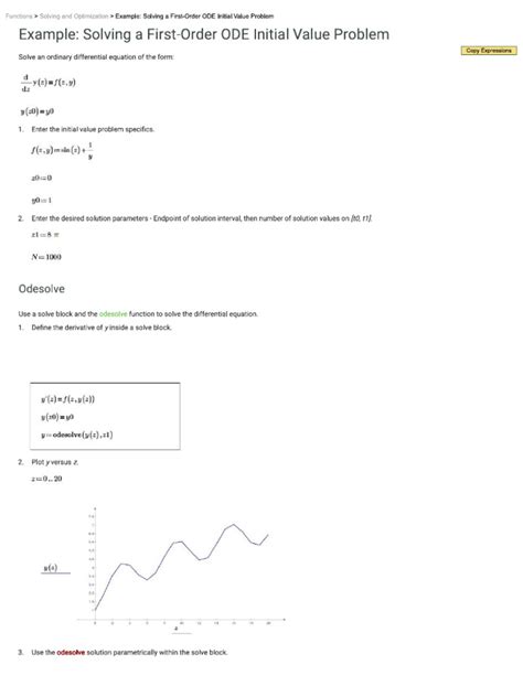 Image result for First Order Ode Example with Solutions
