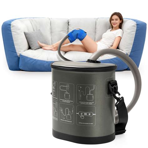 Ice Machine for Knee After Surgery with Programmable Timer & Flow Rate, Cold Therapy Machine for ...