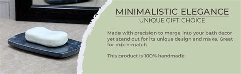 KLEO Stonkraft Natural Stone Soap Dish Bath Accessories For Bath, Tub ...