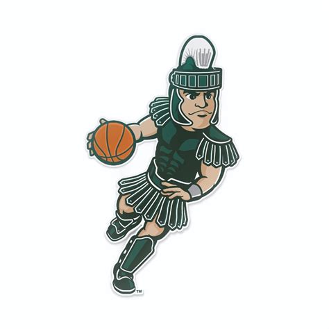 Michigan State Basketball Sparty Car Decal - Nudge Printing