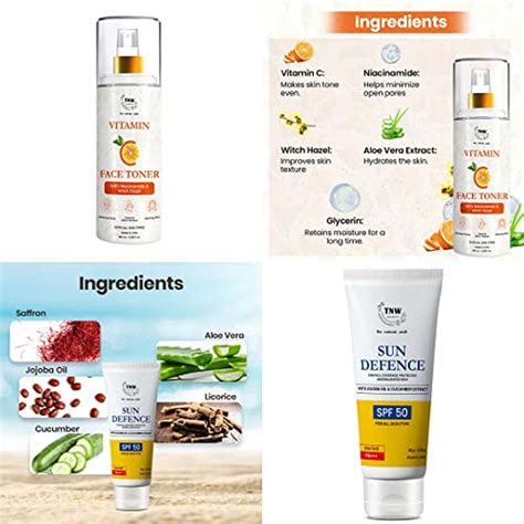 Buy TNW-THE NATURAL WASH VITAMIN C FACE TONER & SUN DEFENSE CREAM ...