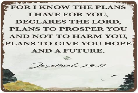 Christian Wall Decor for I Know The Plans I Have for You Metal Hanging ...