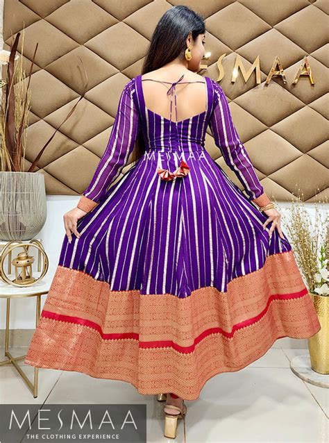 Violet Red anarkali – Mesmaa