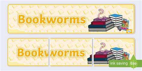 * NEW * Bookworms Display Banner (teacher made) - Twinkl