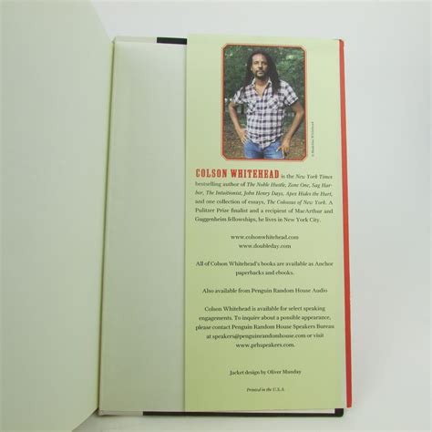 Colson Whitehead SIGNED 'The Underground Railroad' Book