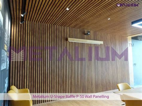 Metal Cladding - Metalium U-Shaped Baffle Wall Cladding Manufacturer ...