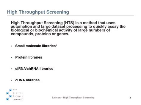 Image result for High-Throughput Screening