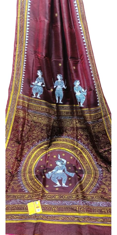 Pattachitra Nartaki Silk saree – Ranga Chakra
