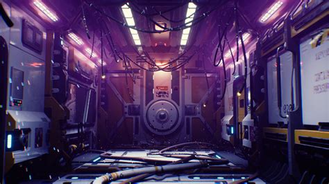 ArtStation - Sci-fi Spaceship Interior