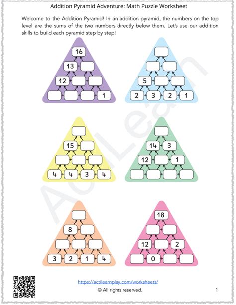 Image result for Maths Addition Pyramid