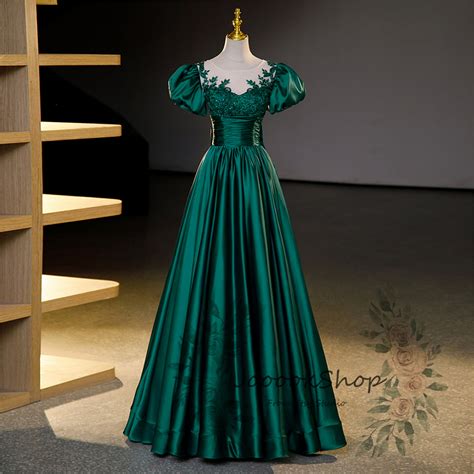Elegant Emerald Green Ball Gown gorgeous Prom Dressgreen - Etsy