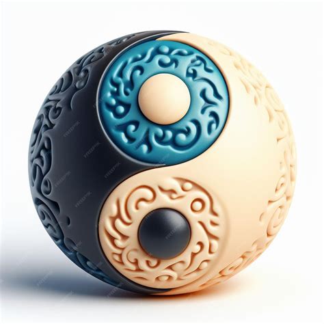 Premium Photo | Yin Yang Symbol Icon Emoji Logo Illustration