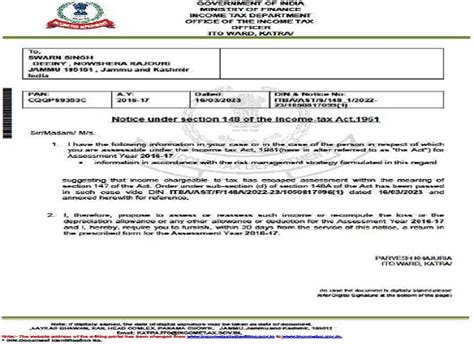 Validity of Section 148 notice by Jurisdictional AO instead of Faceless AO
