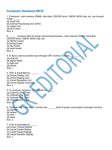 Computer Hardware Questions 的图像结果