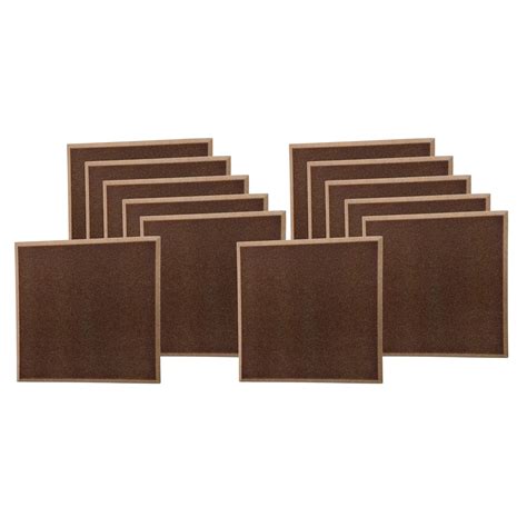 UNIDUS ACOUSTICS Small Beveled Plateau Coated Acoustic Foam Panels Pack ...