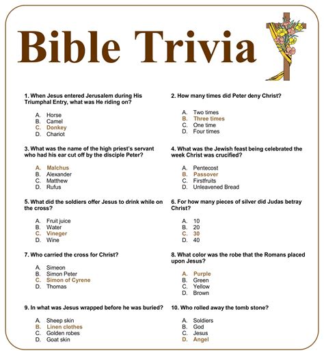 Christian Christmas Trivia Questions and Answers