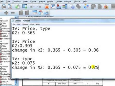 SPSS for newbies: Ranking IVs importance in regression Video Lecture ...