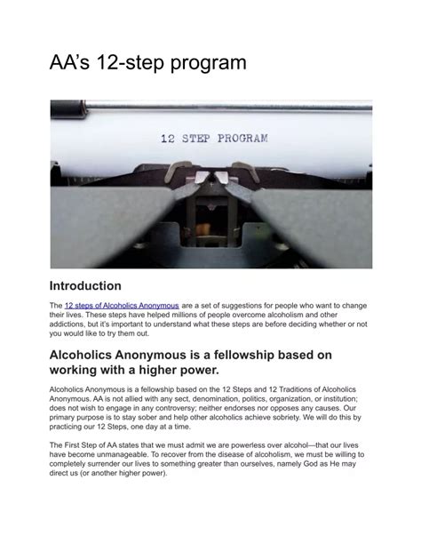 AA 12 Step Model 的图像结果