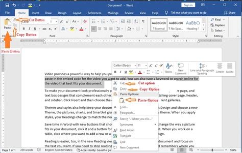 Image result for How to Copy and Paste Using Microsoft Word