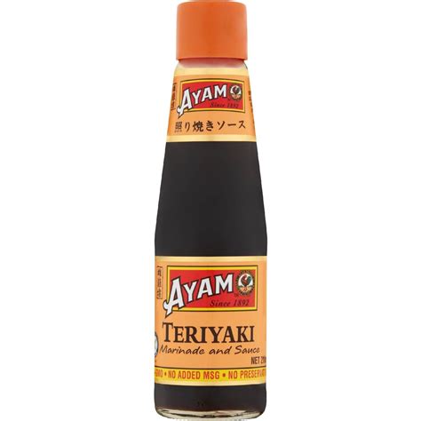 Calories in Ayam Teriyaki Sauce Calorie Counter Australia