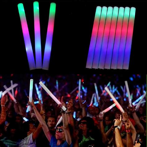 Multi Color LED Foam Glow Stick Fluorescent Light Sticks For Concert ...